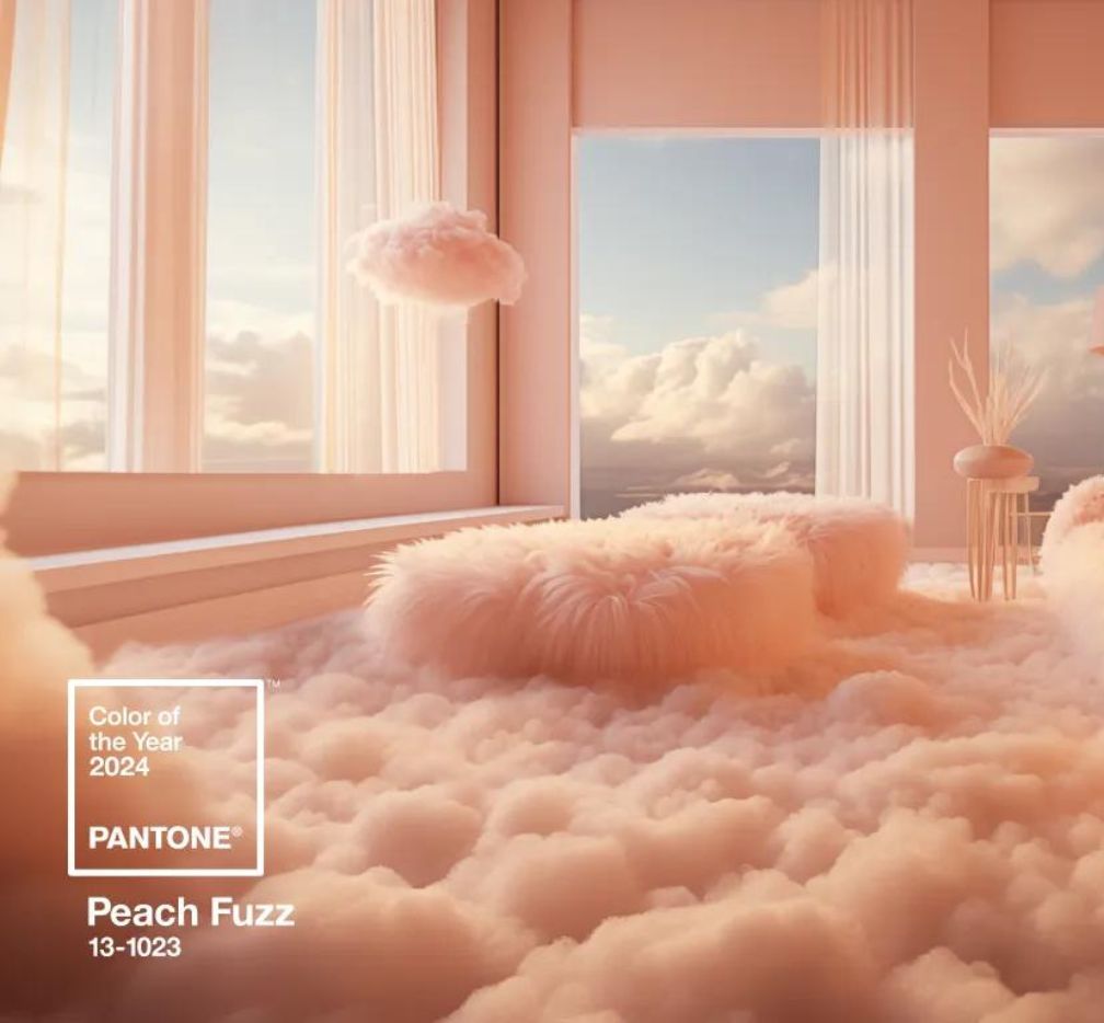 PANTONE 13-1023 Peach Fuzz – kolor roku
