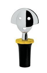 ALESSI Anna Stop 2 bottle stopper black