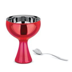 ALESSI Big Love Fuchsia Ice Cream Cup with Spoon