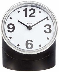 ALESSI Cronotime black desk clock