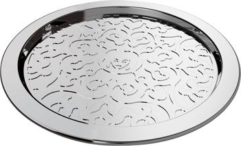 ALESSI Dressed bottle tray silver