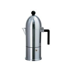 ALESSI La Cupola medium silver espresso coffee maker