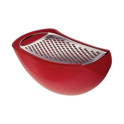 ALESSI Parmenide cheese grater red