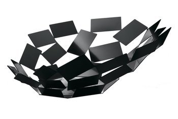 ALESSI Stanza Dello Scirocco Basket Large Oblong Black