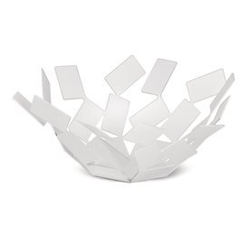 ALESSI Stanza Dello Scirocco Steel Basket Medium White