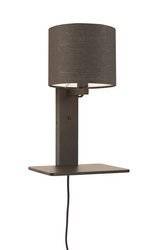 ANDES GOOD&MOJO black and gray wall lamp with shelf