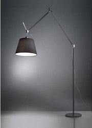 ARTEMIDE Tolomeo Mega 42 cm black floor lamp with dimmer