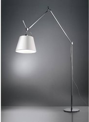 ARTEMIDE Tolomeo Mega 42 cm silver floor lamp with dimmer