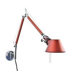 ARTEMIDE Tolomeo Micro red wall lamp