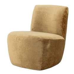 Almonde Lounge Chair, Brown, Polyester