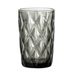 Asana Drinking Glass, Grey, Glass