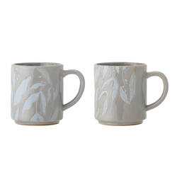 Aurora Mug, Grey, Stoneware