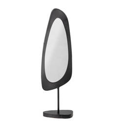 Avoa Table Mirror, Black, Glass