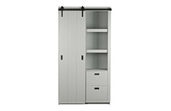 BARN grey sliding wardrobe - WOOOD