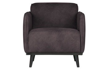 BE PURE Statement gray eco-leather armchair