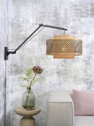 BHUTAN GOOD&MOJO black and natural wall lamp size L