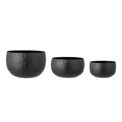 BLOOMINGVILLE ABISHA flowerpot black