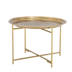 BLOOMINGVILLE DALIA brass tray table