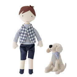 BLOOMINGVILLE HILBERT soft doll set blue