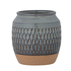 BLOOMINGVILLE LUI blue flowerpot