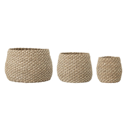 BLOOMINGVILLE MALLI Basket, Set of 3 Natural