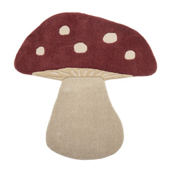 BLOOMINGVILLE MUSHROOM rug red