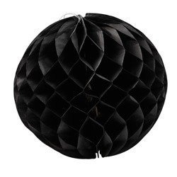 BLOOMINGVILLE Paper Christmas Decoration Bauble Size L Black