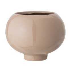 BLOOMINGVILLE light brown flowerpot