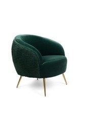 BOLD MONKEY LOUNGE SO CURVEY armchair, dark green