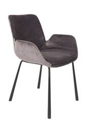 BRIT armchair dark gray