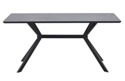 BRUNO table black 160x90cm MDF