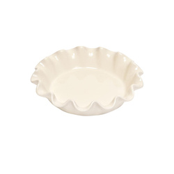 Baking Dish with Ruffles - 27cm - Cream