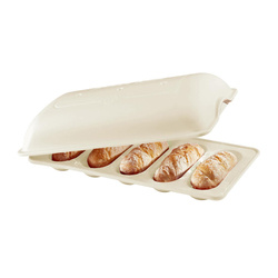 Baking Pan for 5 Mini Baguettes - Cream