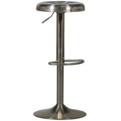 Bar stool ISAAC stainless steel silver