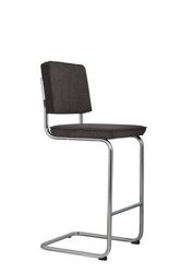 Bar stool RIDGE RIB grey ZUIVER