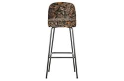 Bar stool VOGUE 80cm Velvet bouquet black