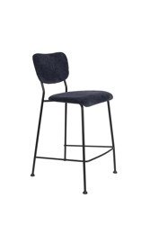 Bar stool (barstool) lower ZUIVER BENSON navy blue