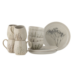 Bea Breakfast Set, Nature, Stoneware