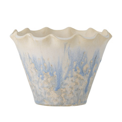 Bertha Flowerpot, Blue, Stoneware