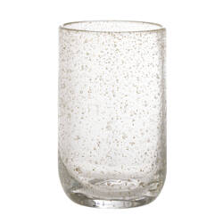 Bubbles Drinking Glass, Clear, Glass