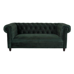 CHESTER VELVET sofa dark green