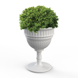 Capitol QeeBoo flowerpot white