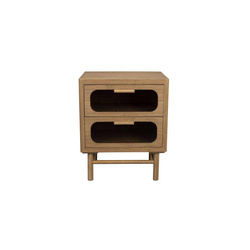 Caroun beige bedside table/cabinet