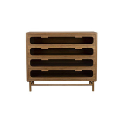 Caroun chest of drawers with beige drawers