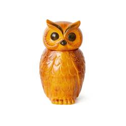 Ceramic container Owl tangerine