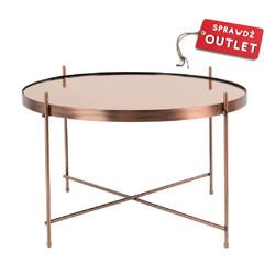 Coffee table ZUIVER Cupid L copper