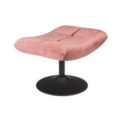 DUTCHBONE BAR VELVET pink upholstered stool