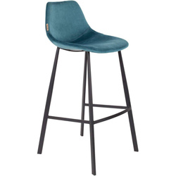 DUTCHBONE Franky Bar Stool Blue