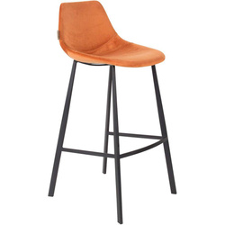 DUTCHBONE Franky Bar Stool Orange