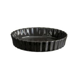 Deep Tart Dish - 28 cm - Black